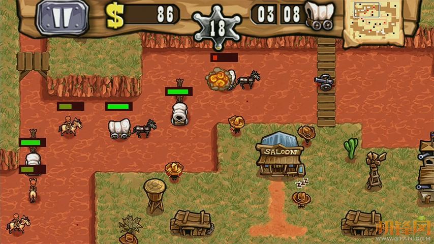 安卓:西部牛仔塔防 枪之荣耀 Guns'n'Glory v1.5.3最新版