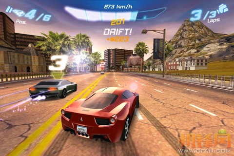 安卓赛车游戏 都市赛车6(Asphalt6)