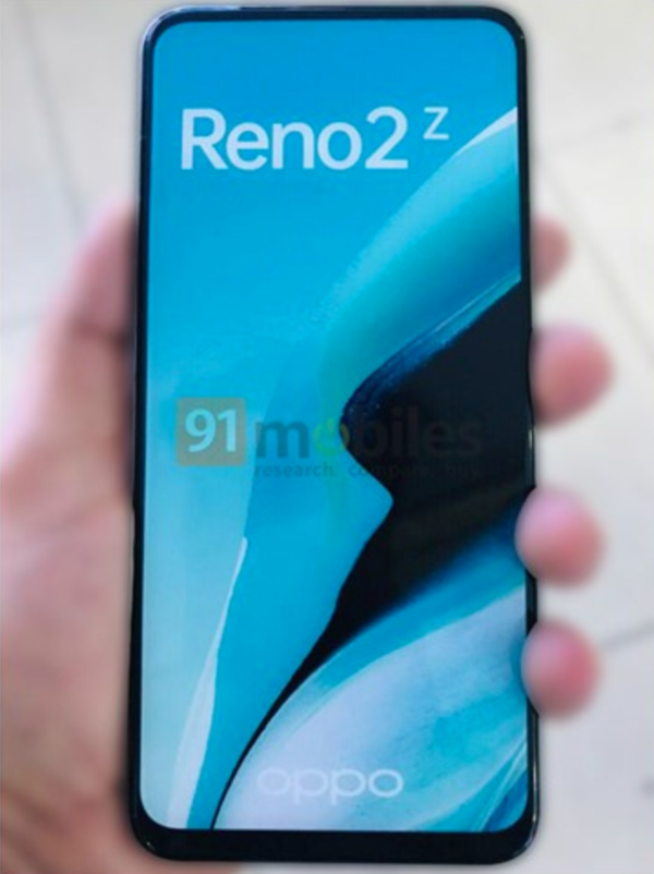 OPPO Reno 2Z真机疑曝光 前置升降镜头还有后置四摄