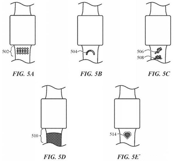 Apple Watch表带新专利曝光 可自动收紧或识别主人  CNMO